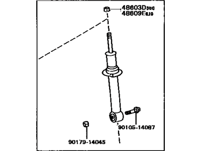 Lexus 48510-39206 ABSORBER Assembly, Shock