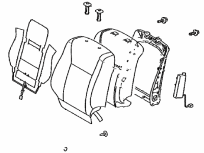 Lexus 71440-50L91-F1 Back Assembly, FR Seat