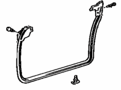 Lexus 67862-33010 Weatherstrip, Front Door, LH