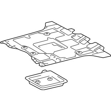 Lexus 51420-60090 Engine Under Cover, No.2