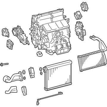 Lexus 87050-53240 Radiator Assembly, Air C