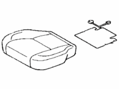 Lexus 71072-3F560-C0 Front Seat Cushion Cover, Left (For Separate Type)
