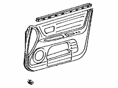 Lexus 67620-53220-C0 Board Sub-Assy, Front Door Trim, LH