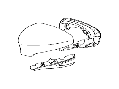 Lexus 8794A-30E00-B4 Cover, Outer Mirror