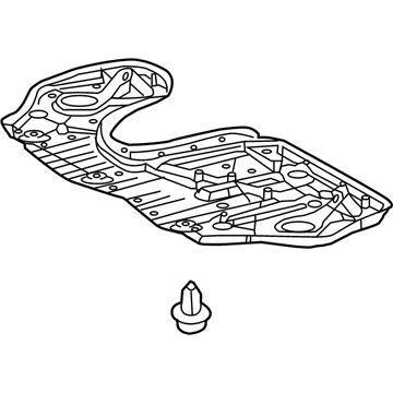 Lexus 51442-48060 Engine Under Cover, No.2