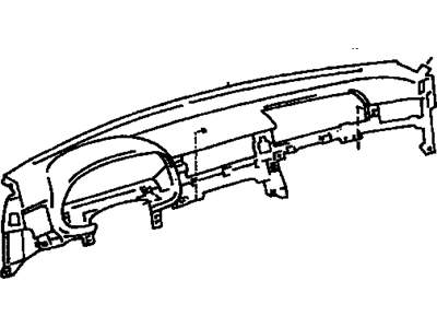 Lexus 55401-24090-C0 Pad Sub-Assy, Instrument Panel Safety