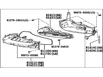 Lexus 81610-24090 Lamp Assembly, Clearance