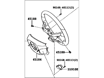 Lexus 45100-50250-C1 Steering Wheel Assembly