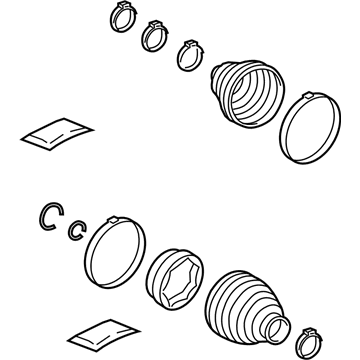 Lexus 04428-10021 Boot Kit, FR Drive S