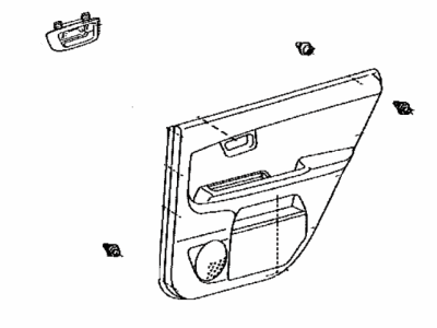 Lexus 67630-48370-C0 Board Sub-Assy, Rear Door Trim, RH