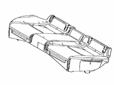 Lexus 71503-06510 Pad Sub-Assembly, RR Sea