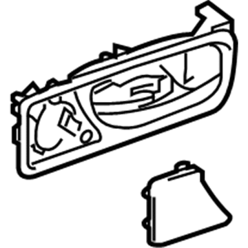 Lexus 67608-0E010-A0 Rear Door Inside Handle Sub-Assembly, Left