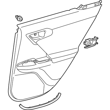 Lexus 67640-76041-21 Panel Assembly, Rear Door