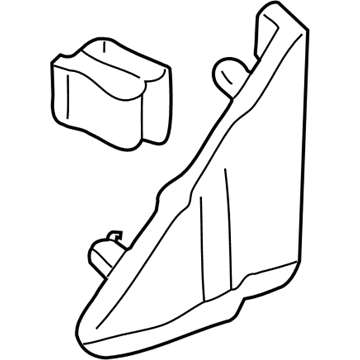 Lexus 67491-33100 Garnish, Front Door Lower Frame Bracket, RH