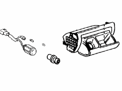 Lexus 74101-30180 Receptacle Sub-Assy, Front Ash