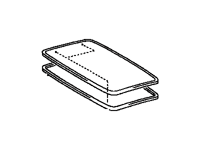 Lexus 63201-50161 Sliding Roof Glass Sub-Assembly