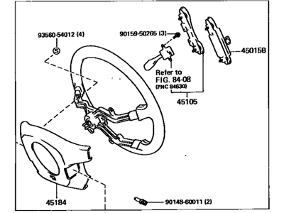 Lexus 45100-30671-B0 Steering Wheel Assembly