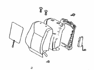 Lexus 71440-50J90-B2 Back Assy, Front Seat, LH(For Separate Type)