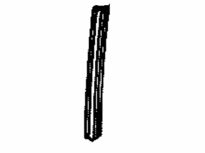 Lexus 67487-50010 Weatherstrip, Front Door Glass Guide, No.3