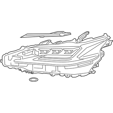 Lexus 81145-33F61 Headlamp Unit With Gas