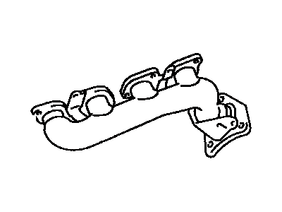 Lexus 17105-50160 Exhaust Manifold Sub-Assembly, Left