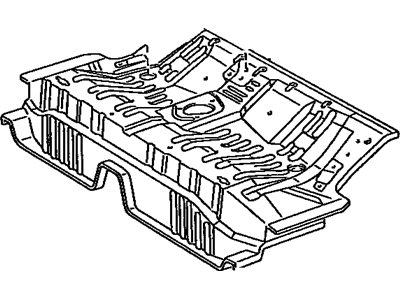 Lexus 58211-33140 Pan, Center Floor