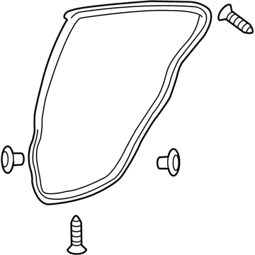 Lexus 67872-30300 Weatherstrip, Rear Door, LH