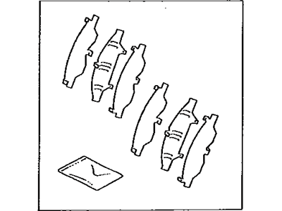 Lexus 04945-33020 Shim Kit, Anti Squeal, Front