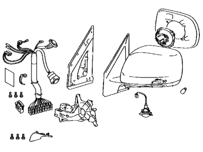 Lexus 87910-60T01 Mirror Assembly, Outer Rear