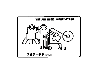 Lexus 17792-62030 Plate, Engine Vacuum Hose Information