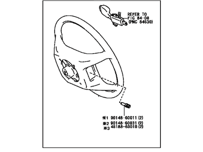 Lexus 45100-50091-B0 Steering Wheel Assembly