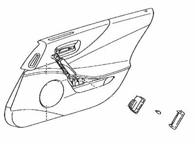 Lexus 67610-77010 PANEL ASSY, DOOR TRI