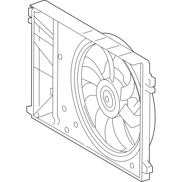 Lexus 16360-25030 Fan Assembly, W/MOTOR