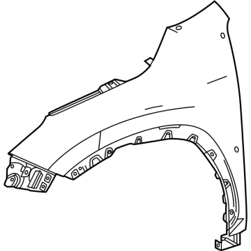 Lexus 53802-78020 FENDER SUB-ASSY, LH