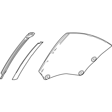 Lexus 62720-11170 Window Assembly, Quarter