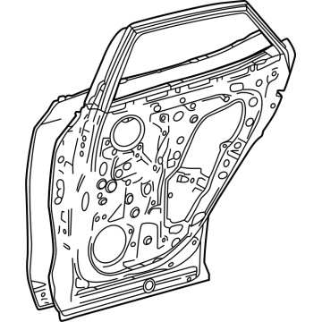 Lexus 67004-78040 PANEL SUB-ASSY, RR D