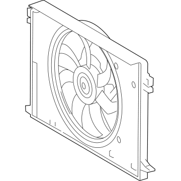 Lexus 16360-25040 FAN ASSY, W/MOTOR