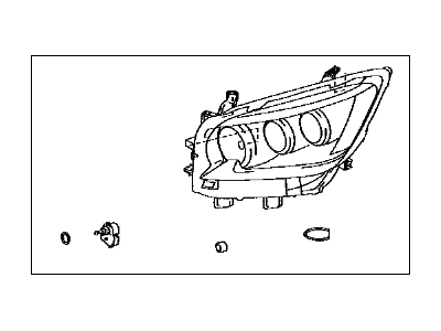 Lexus 81185-60G21 Headlamp Unit With Gas