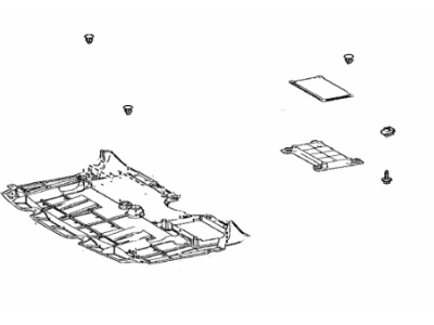 Lexus 51410-24050 Engine Under Cover Assembly, No.1