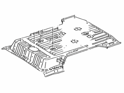 Lexus 58311-60260 Panel, Rear Floor