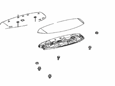 Lexus 76085-48905-G0 Spoiler Sub-Assembly, RR