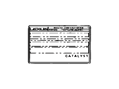 Lexus 11298-50190 Label, Emission Control Information