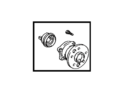 Lexus 42450-0E010 Rear Axle Hub & Bearing Assembly, Right