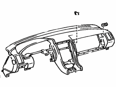 Lexus 55401-50030-E0 Pad Sub-Assy, Instrument Panel Safety