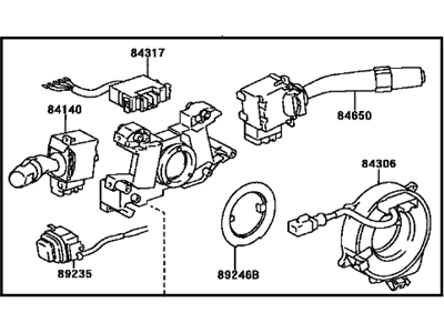 Lexus 84310-6A600 Switch Assy, Turn Signal