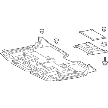 Lexus 51410-24060 Engine Under Cover Assembly