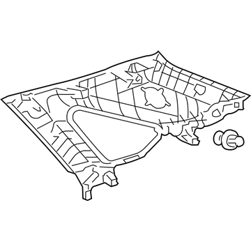 Lexus 62470-0E070-B0 Garnish Assy, Roof Side, Inner RH