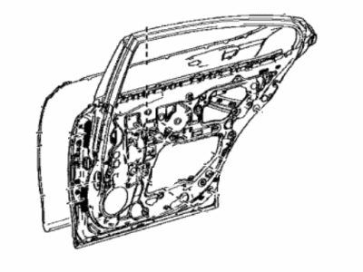 Lexus 67004-33300 Panel Sub-Assembly, RR D