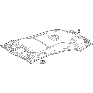 Lexus 63310-76070-C2 HEADLINING Assembly, ROO