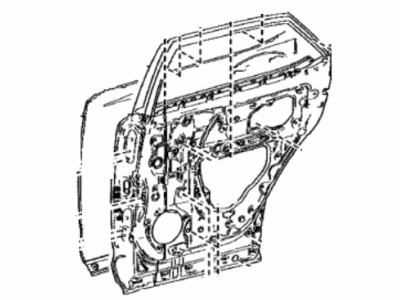 Lexus 67003-48210 Panel Sub-Assembly, Rear Door